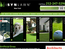 Tablet Screenshot of newyorkartificiallawns.com